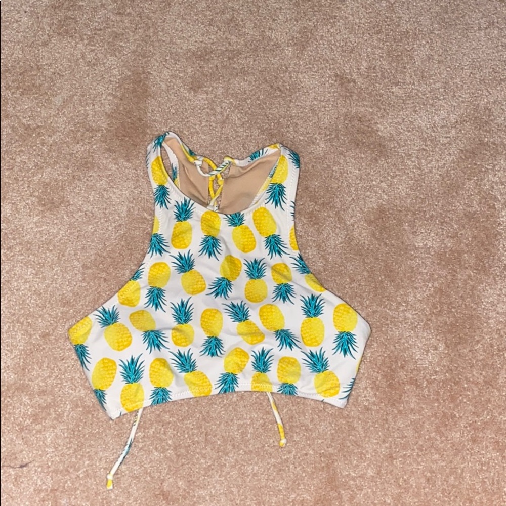 💎4/$20 Old Navy High Neck Pineapple Bikini Top